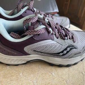 Saucony Sneakers, Grey, Purple, Blue